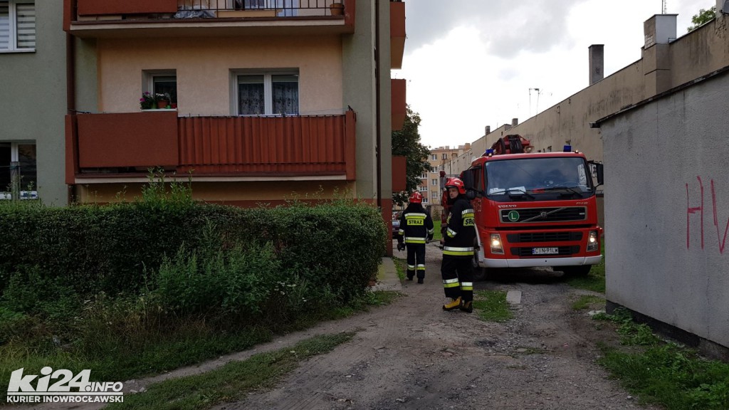 Pożar w bloku przy ul. Wawrzyniaka