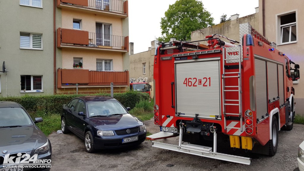 Pożar w bloku przy ul. Wawrzyniaka