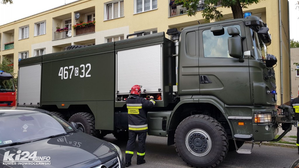 Pożar w bloku przy ul. Wawrzyniaka