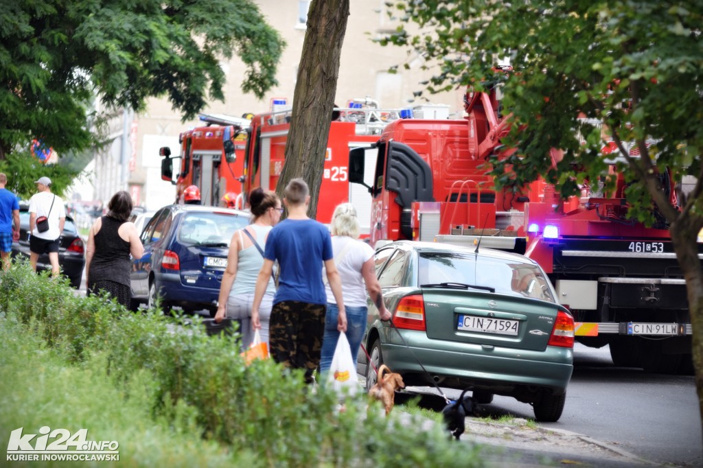 Pożar w bloku przy ul. Wawrzyniaka