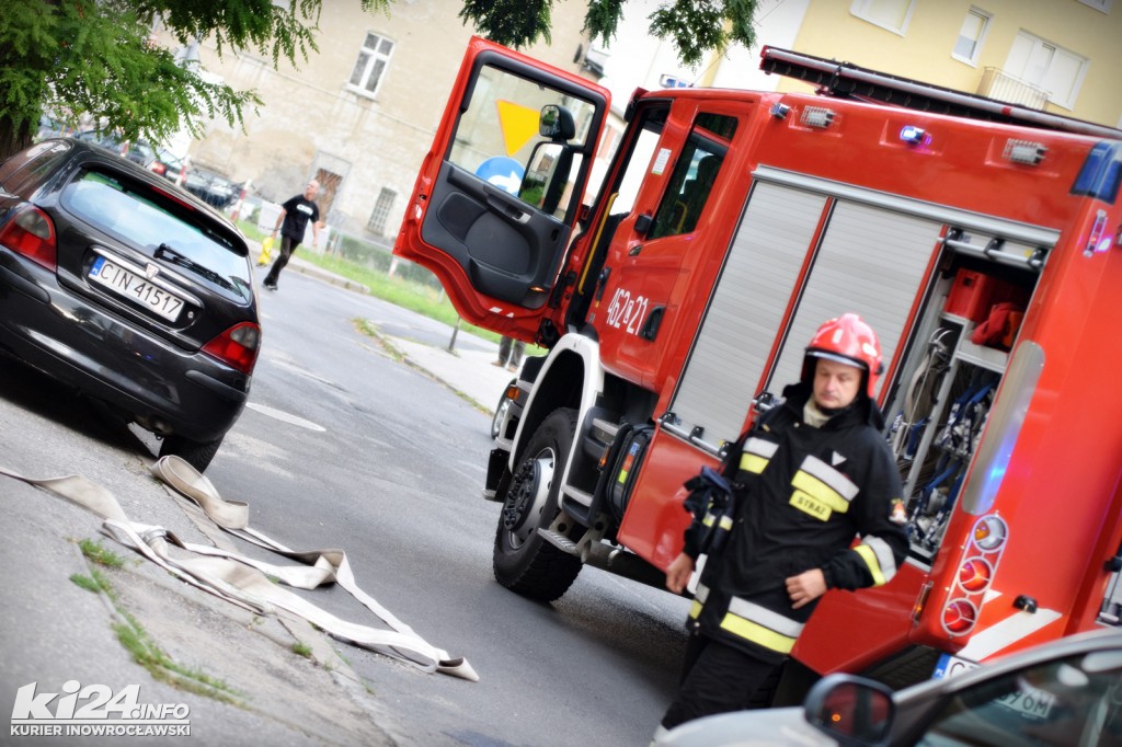 Pożar w bloku przy ul. Wawrzyniaka