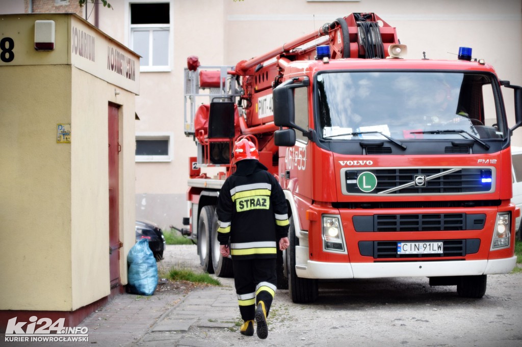 Pożar w bloku przy ul. Wawrzyniaka