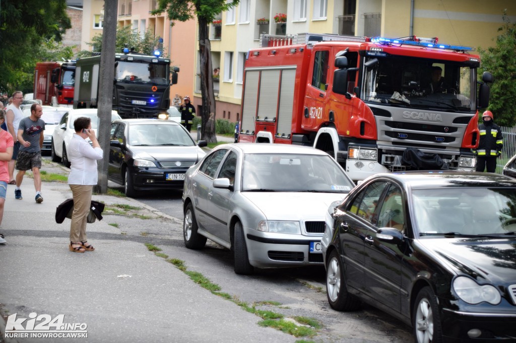 Pożar w bloku przy ul. Wawrzyniaka