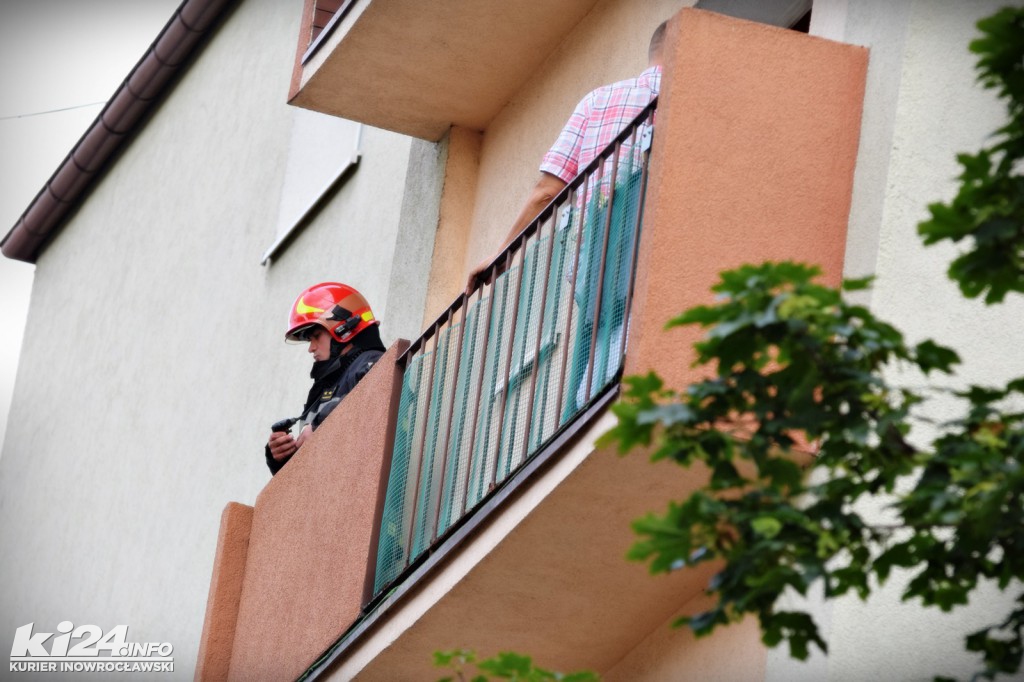 Pożar w bloku przy ul. Wawrzyniaka