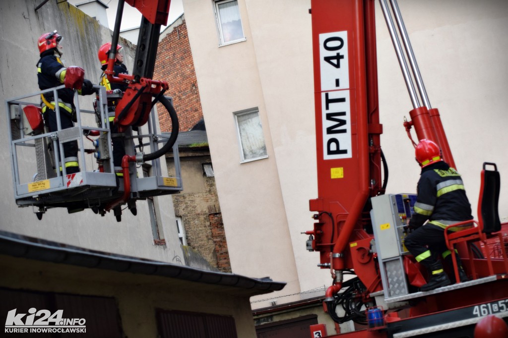 Pożar w bloku przy ul. Wawrzyniaka