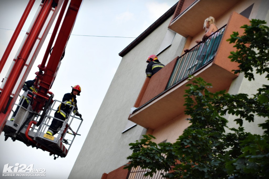 Pożar w bloku przy ul. Wawrzyniaka