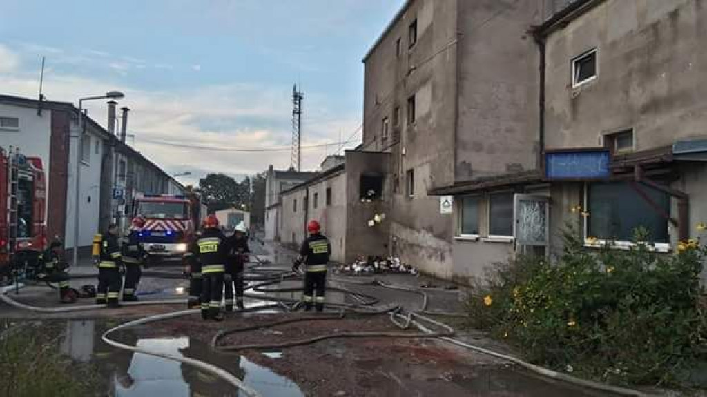 Pożar pustostanu w Pakości
