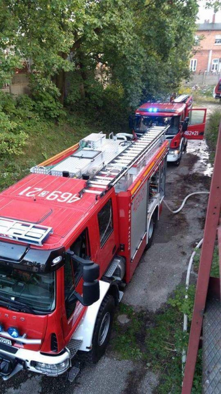 Pożar pustostanu w Pakości