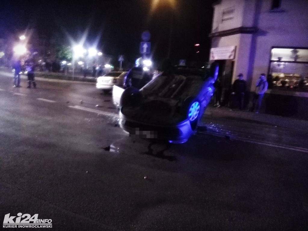 Wypadek w Kruszwicy na rynku