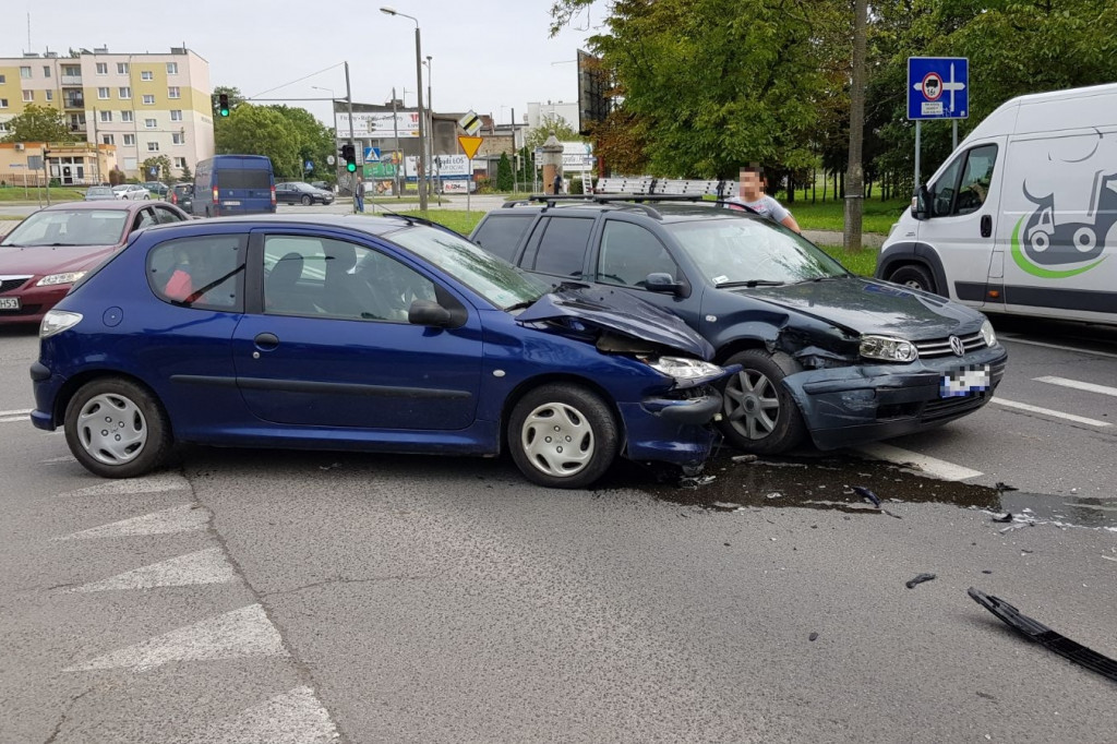 Kolizja na Świętokrzyskiej
