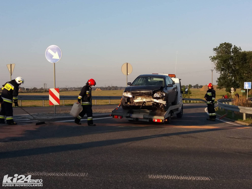 Kolizja na obwodnicy Janikowa