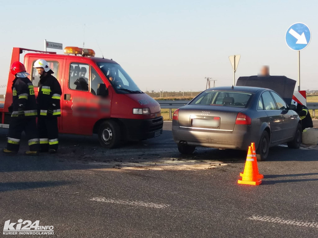 Kolizja na obwodnicy Janikowa