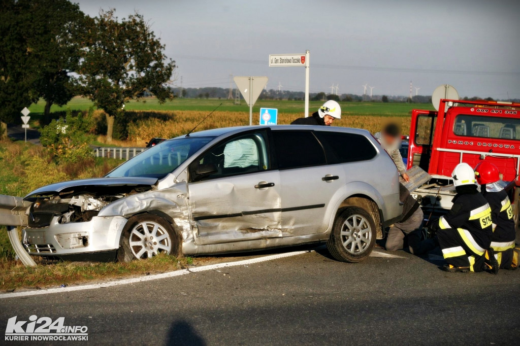 Kolizja na obwodnicy Janikowa
