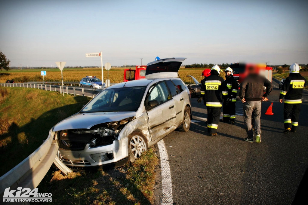 Kolizja na obwodnicy Janikowa