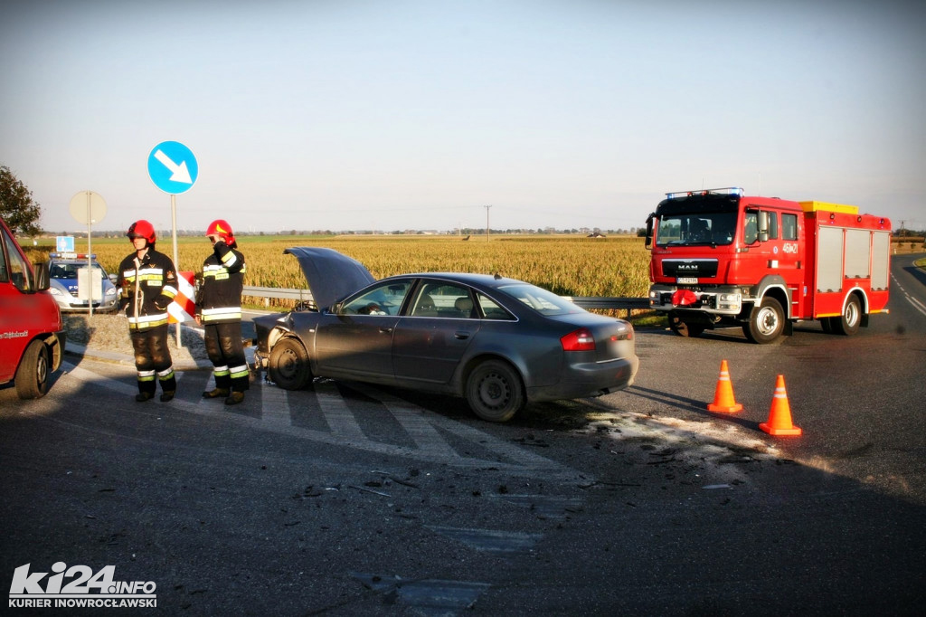 Kolizja na obwodnicy Janikowa