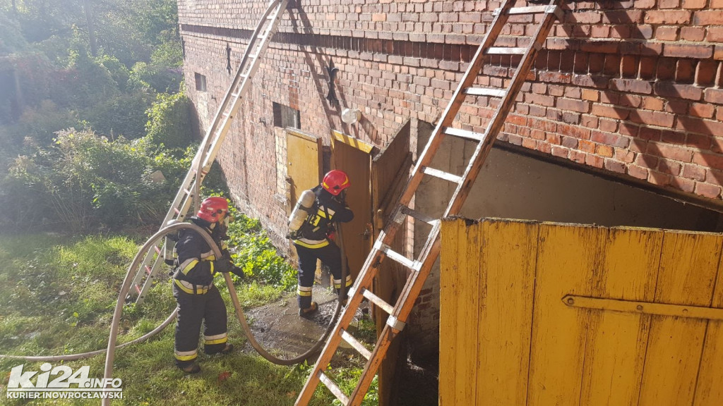 Pożar budynku gospodarczego przy ul. Solankowej