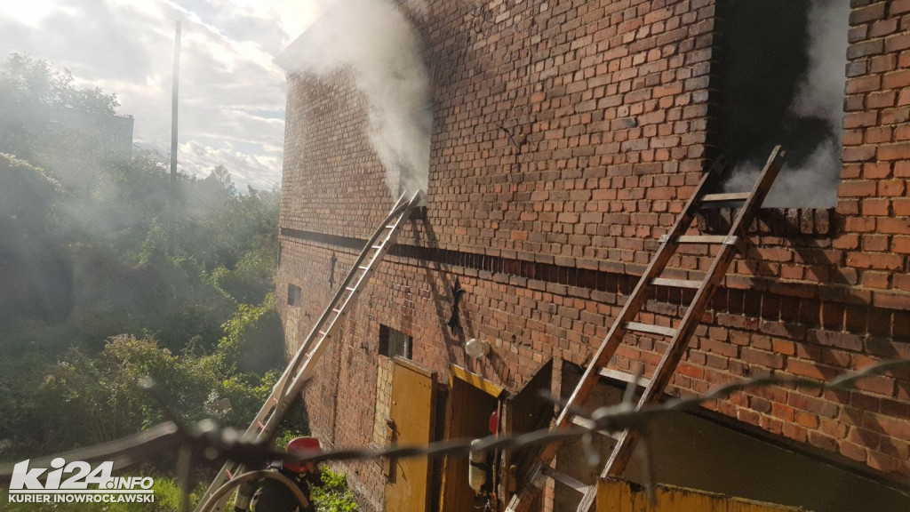 Pożar budynku gospodarczego przy ul. Solankowej