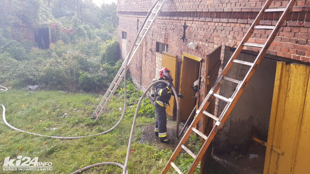 Pożar budynku gospodarczego przy ul. Solankowej