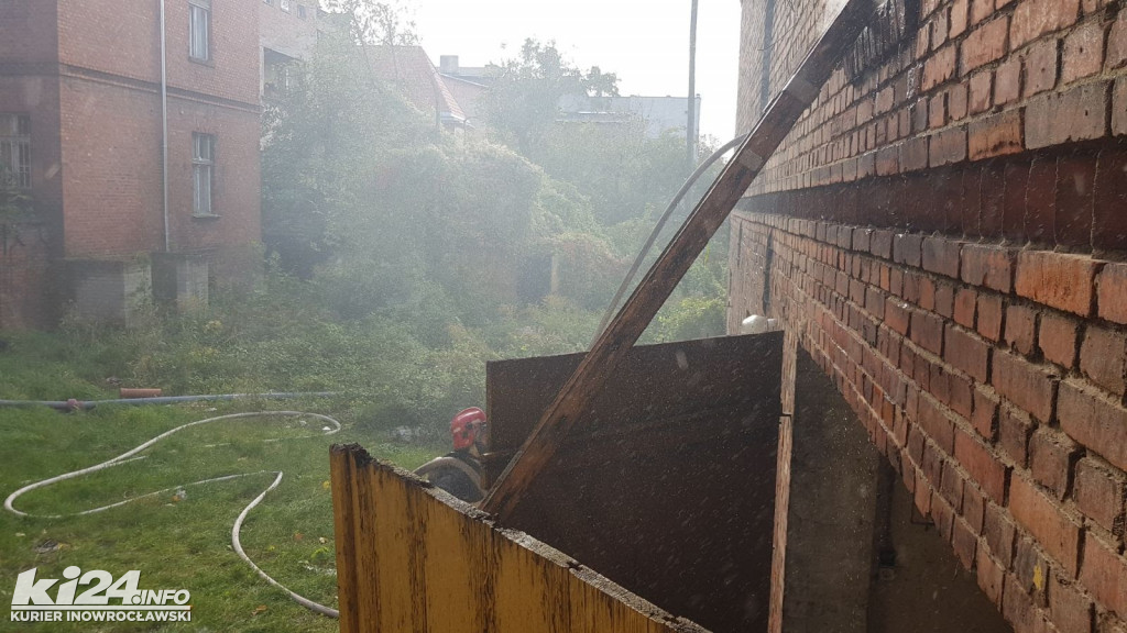 Pożar budynku gospodarczego przy ul. Solankowej