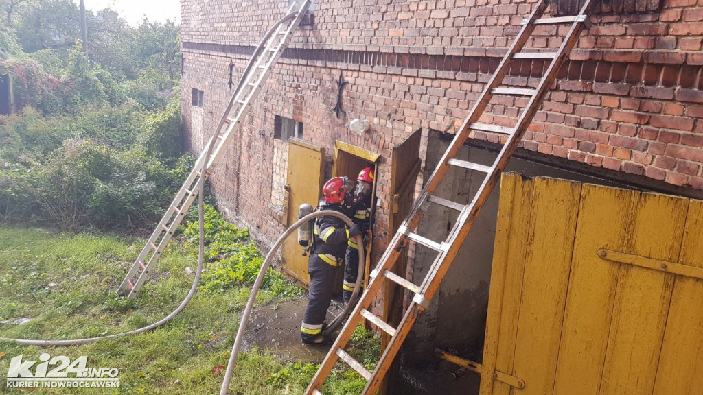 Pożar budynku gospodarczego przy ul. Solankowej