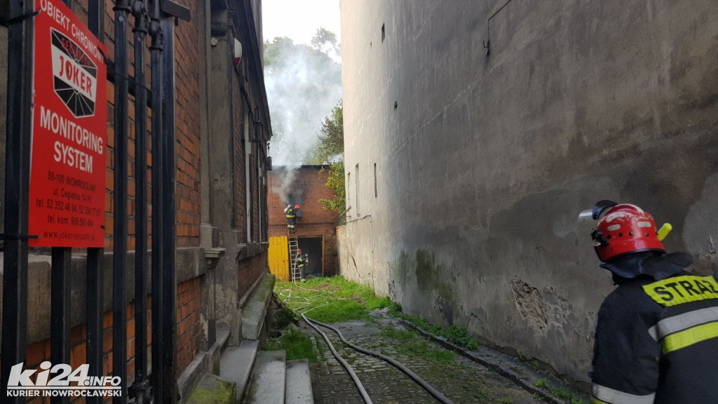 Pożar budynku gospodarczego przy ul. Solankowej