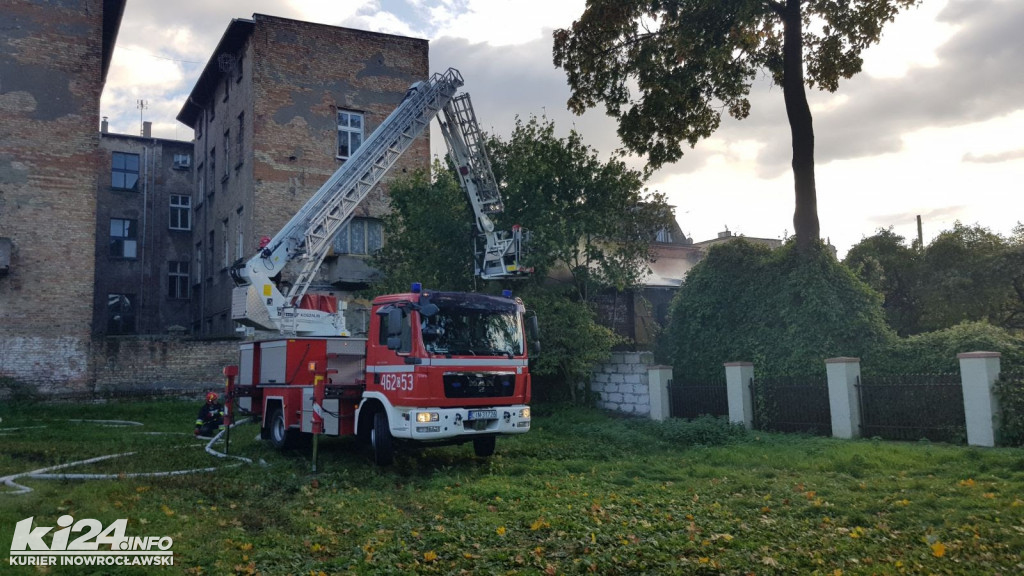 Pożar budynku gospodarczego przy ul. Solankowej