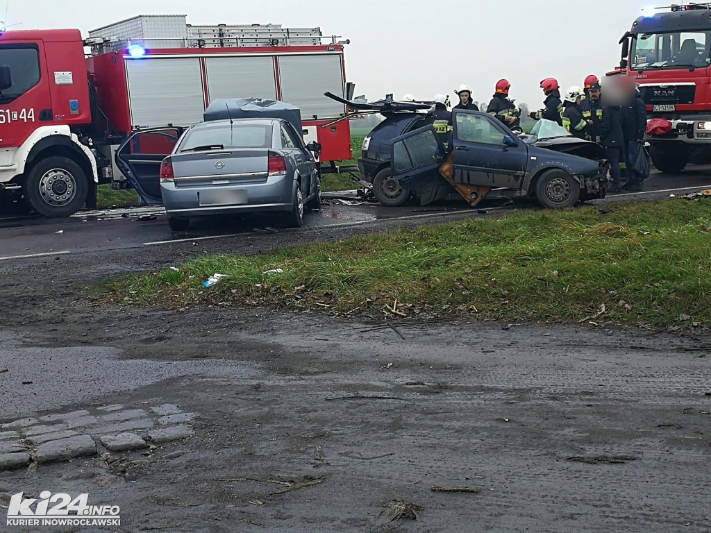 Czołowe zderzenie koło Szadłowic