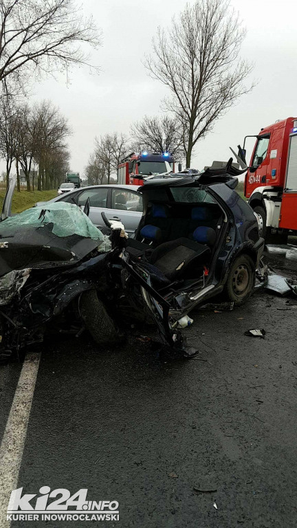 Czołowe zderzenie koło Szadłowic