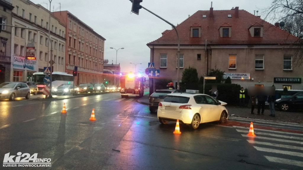 Kolizja w centrum Inowrocławia