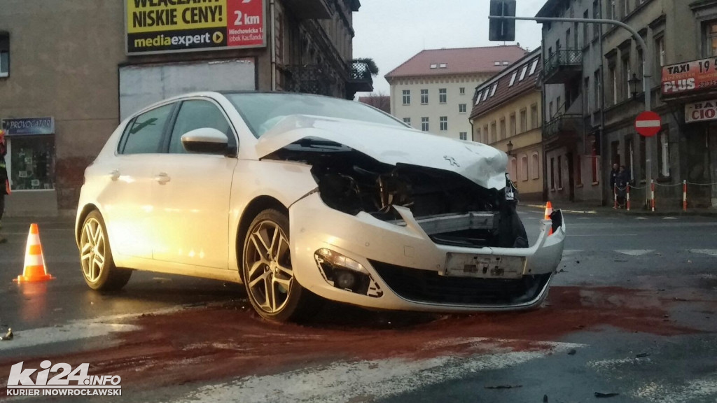 Kolizja w centrum Inowrocławia