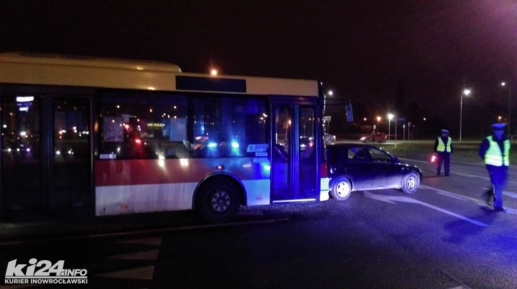 Kolizja autobusu na Rąbinie