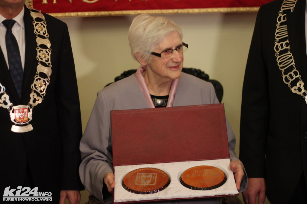 Teresa Klonowska nowym Honorowym Obywatelem Miasta Inowrocławia