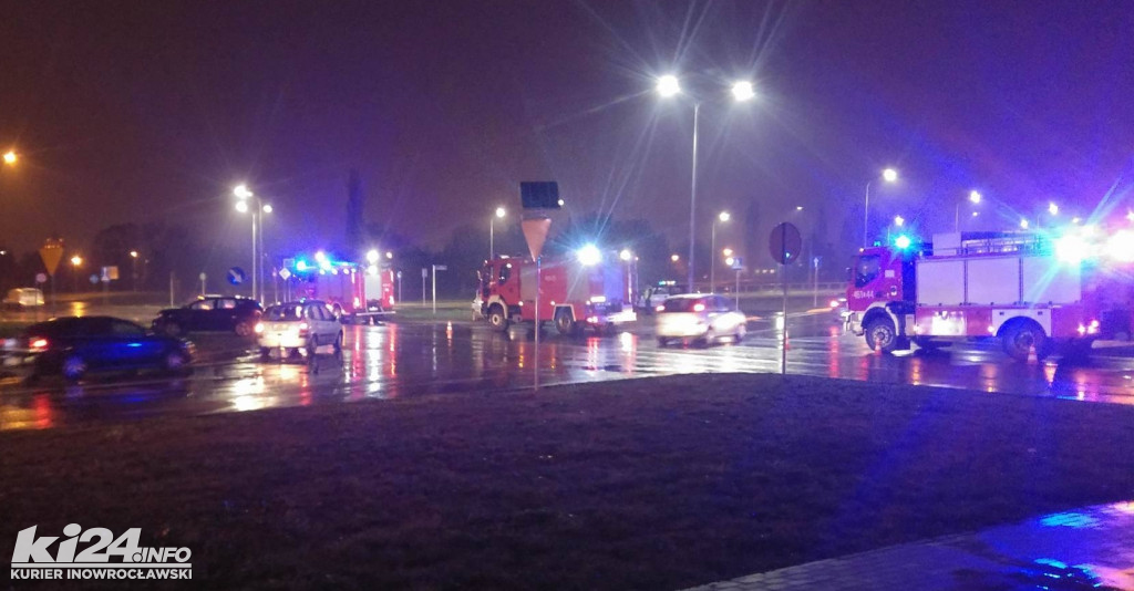 Kraksa na skrzyżowaniu na Rąbinie