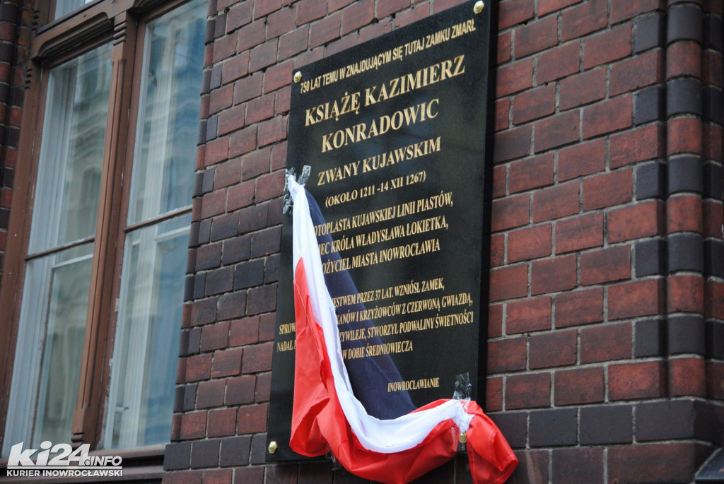 Odsłonięcie tablicy upamiętniającej księcia Kazimierza Konradowica