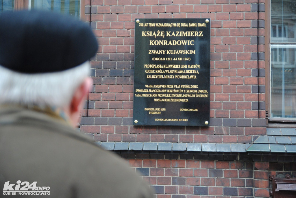 Odsłonięcie tablicy upamiętniającej księcia Kazimierza Konradowica