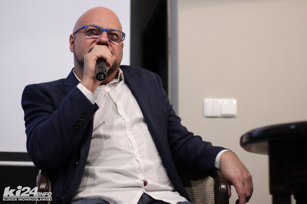 Piotr Gąsowski w Bibliotece Miejskiej