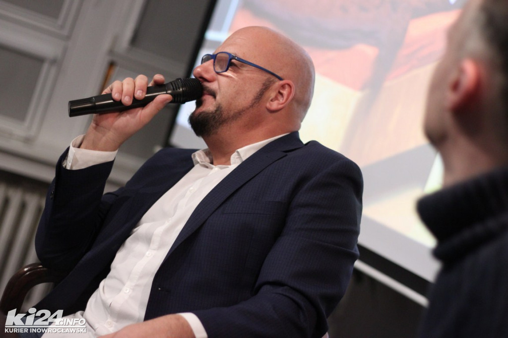 Piotr Gąsowski w Bibliotece Miejskiej