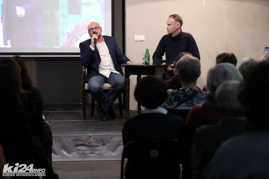 Piotr Gąsowski w Bibliotece Miejskiej