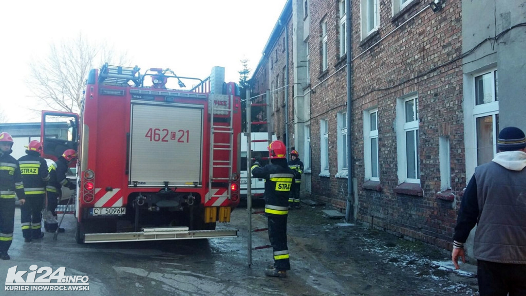 Pożar w kamienicy na Libelta