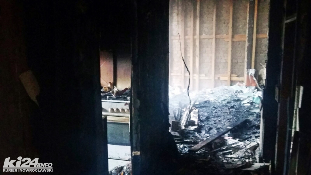 Pożar w kamienicy na Libelta