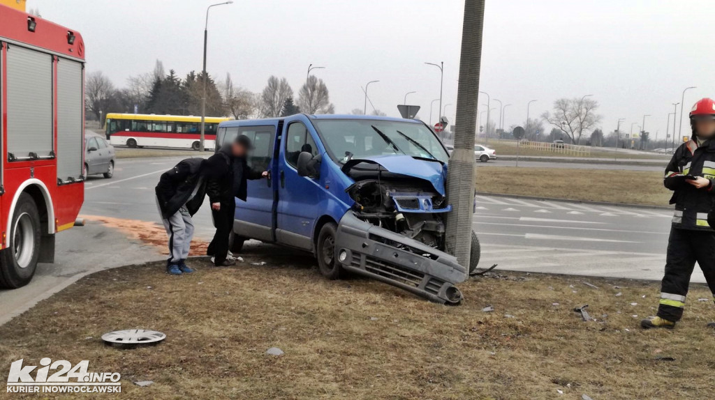 Kolizja na Rąbinie przy pawilonie