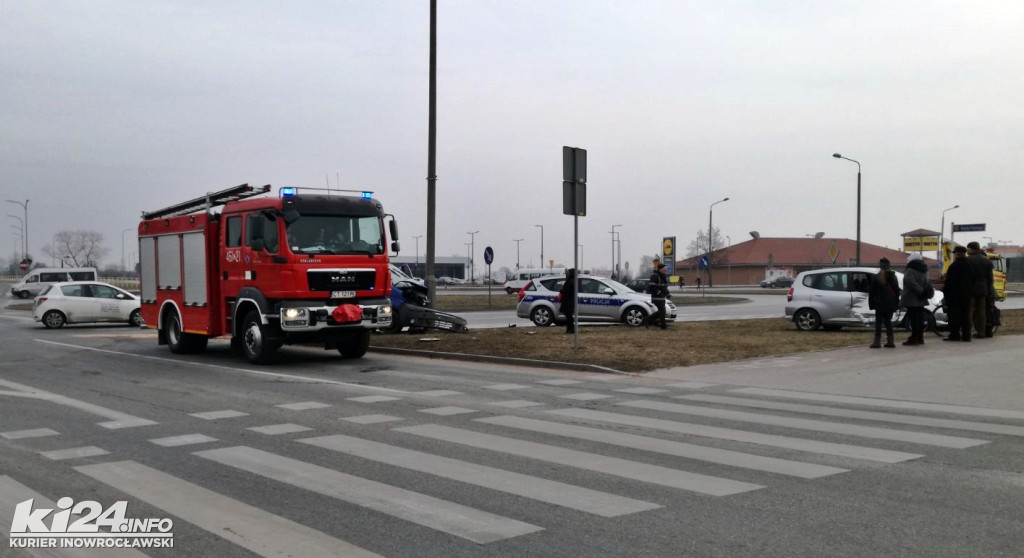 Kolizja na Rąbinie przy pawilonie