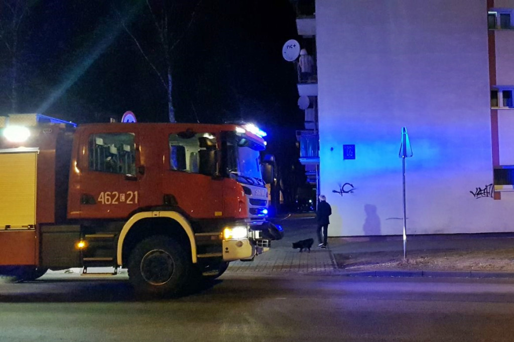 Pożar na osiedlu Piastowskim