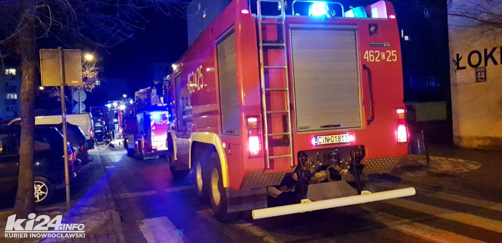 Pożar na osiedlu Piastowskim