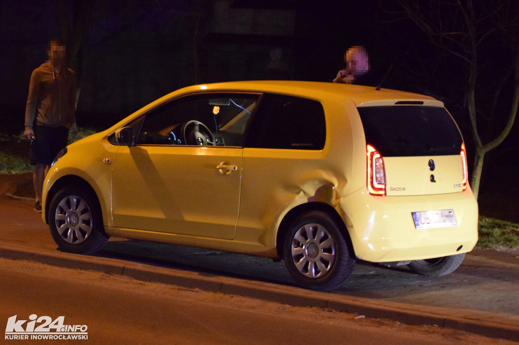 Nocna kraksa na ul. Krzywoustego