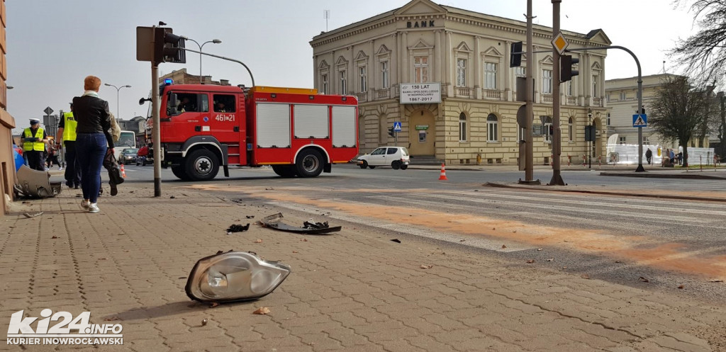 Wypadek w centrum Inowrocławia