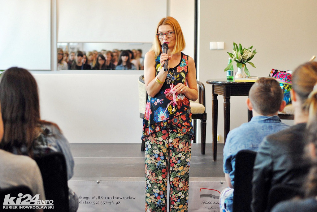 Agnieszka Tyszka w Bibliotece Miejskiej