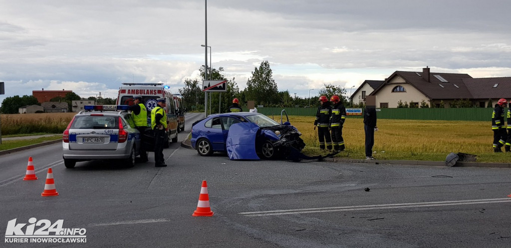 Wypadek na skrzyżowaniu Pileckiego z Orłowską