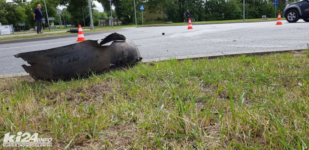 Wypadek na skrzyżowaniu Pileckiego z Orłowską