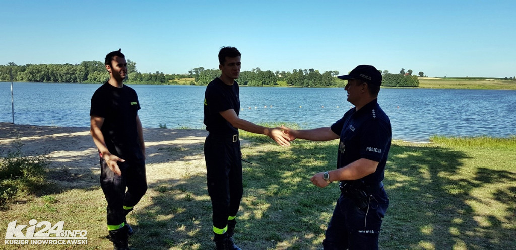 Wspólny patrol policji i straży pożarnej